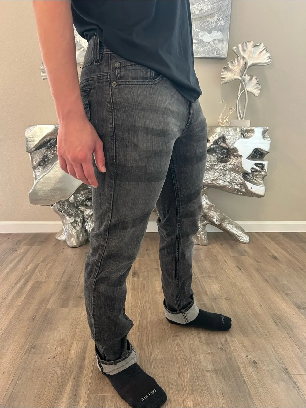 Levi's 511 Skinny Jeans in Charcoal Gray 34x34
